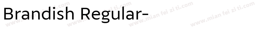 Brandish Regular字体转换